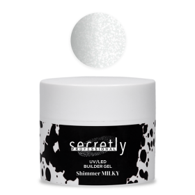 UV/LED гел Secretly BUILDER GEL Shimmer Milky 50 g