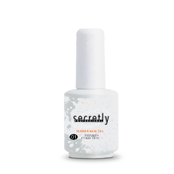 База гел лак SECRETLY  Rubber base Twinkle Collection 1 15 мл.