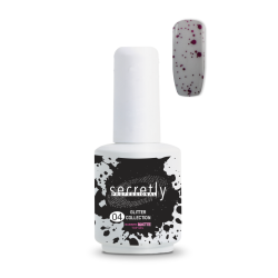 Топ Мат Гел Лак SECRETLY Glitter Collection Rubber Matte Top Coat 4 15 мл.