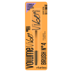 Четка за спирала Clarissa VIBES MASCARA BRUSH ORANGE N. 4