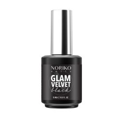 Топ Гел Лак Noriko Nails Glam Velvet Black Top Matte 15 ml