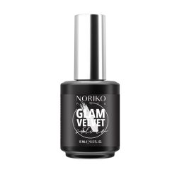 Топ Гел Лак Noriko Nails Glam Velvet Silver Top Matte 15 ml