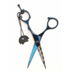 Фризьорска ножица IPL за подстригване Black/Blue Metallic 5.5"