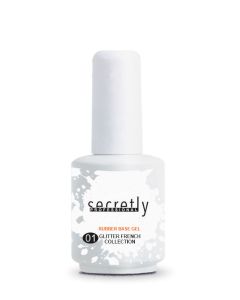 База Гел Лак с частици SECRETLY Glitter Rubber Base Gel French Collection #1 15 мл.
