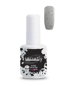 Топ Мат Гел Лак SECRETLY Glitter Collection Rubber Matte Top Coat 1 15 мл.