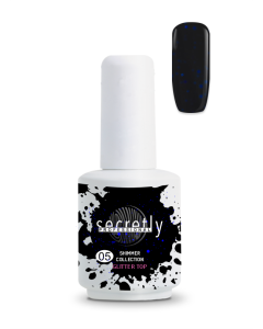 Топ Гел Лак SECRETLY Shimmer Collection Glitter Top Coat 5 15 мл.