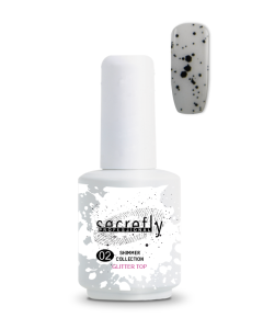 Топ Гел Лак SECRETLY Shimmer Collection Glitter Top Coat 2 15 мл.