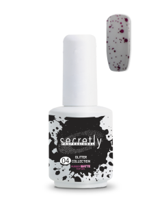 Топ Мат Гел Лак SECRETLY Glitter Collection Rubber Matte Top Coat 4 15 мл.