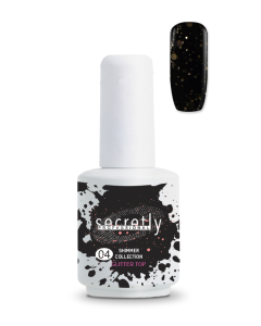 Топ Гел Лак SECRETLY Shimmer Collection Glitter Top Coat 4 15 мл.