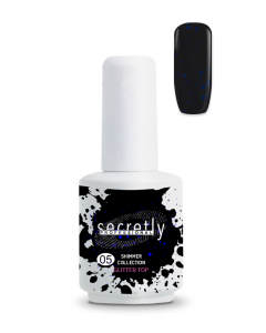 Топ Гел Лак SECRETLY Shimmer Collection Glitter Top Coat 5 15 мл.