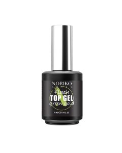 Топ Гел Лак Noriko Nails Flash Green Gold Top Gel 15 ml