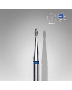 Диамантен накрайник за ел. пила EC "Капка" син диаметър на накрайник 1.2mm работна част 3.0mm