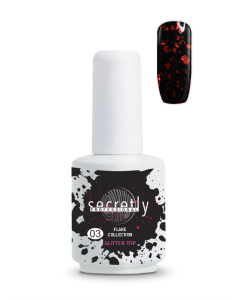 Топ Гел Лак SECRETLY Flake Collection Top Coat 3 15 мл.