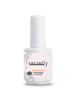 База Гел Лак с частици SECRETLY Glitter Rubber Base Gel French Collection #3 15 мл.
