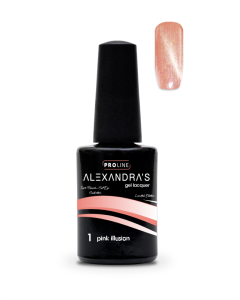 Гел лак ALEXANDRA`S PROLINE Limited Edition Soft Blossom Cat Eye Collection Pink Illusion #1