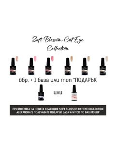 Промоционален комплект ALEXANDRA'S PROLINE Soft Blossom Cat Eye Collection 6+1 /14 мл./ 
