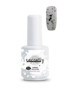 Топ Гел Лак SECRETLY Shimmer Collection Glitter Top Coat 2 15 мл.