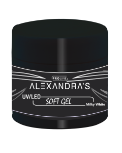 UV/LED гел ALEXANDRA'S PROLINE Soft gel Collection Milky White 50g