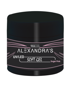 UV/LED гел ALEXANDRA'S PROLINE Soft gel Collection Sugar Pink 50g