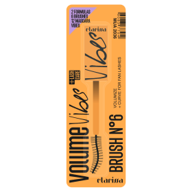 Четка за спирала Clarissa VIBES MASCARA BRUSH ORANGE N. 6