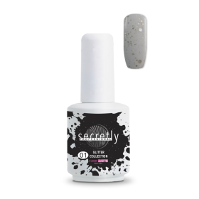 Топ Мат Гел Лак SECRETLY Glitter Collection Rubber Matte Top Coat 1 15 мл.