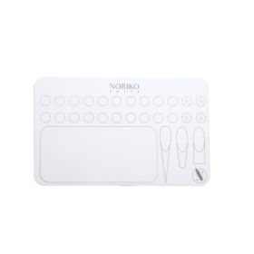 Силиконова подложка NORIKO Nails Silicone Mat White 1 with template