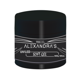 UV/LED гел ALEXANDRA'S PROLINE Soft gel Collection Milky White 50g