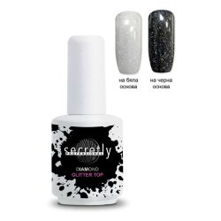 Топ Гел Лак SECRETLY Diamond Glitter Top 15 мл.