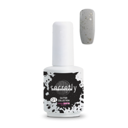 Топ Мат Гел Лак SECRETLY Glitter Collection Rubber Matte Top Coat 1 15 мл.