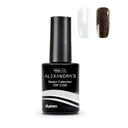 Топ гел лак ALEXANDRA`S PROLINE  Illusion Collection Top Coat Aurora 14мл