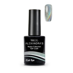 Топ гел лак ALEXANDRA`S PROLINE  Illusion Collection Top Coat Cat Eye 14мл