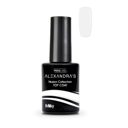 Топ гел лак ALEXANDRA`S PROLINE  Illusion Collection Top Coat Milky 14мл