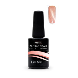 Гел лак ALEXANDRA`S PROLINE Limited Edition Soft Blossom Cat Eye Collection Pink Illusion #1