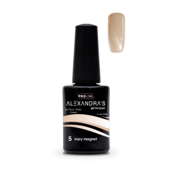 Гел лак ALEXANDRA`S PROLINE Limited Edition Soft Blossom Cat Eye Collection Ivory Magnet #5