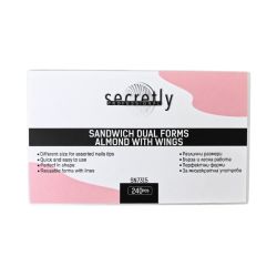 Горни форми SECRETLY PROFESSIONAL Sandwich Dual Forms Almond with wings 240ps