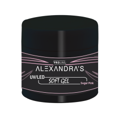 UV/LED гел ALEXANDRA'S PROLINE Soft gel Collection Sugar Pink 50g