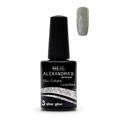 Гел лак ALEXANDRA'S PROLINE Limited Edition Glow Collection #3 Silver Glow